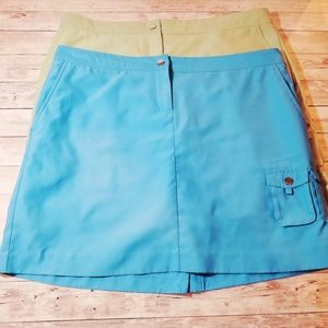 2/$15 Lot of Izod Cool FX Golf Skorts sz 12 in EUC